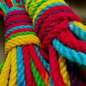 Rainbow Jute Rope - 6mm x 9m-9.5m length